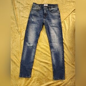 Men's Blue Distressed Jeans